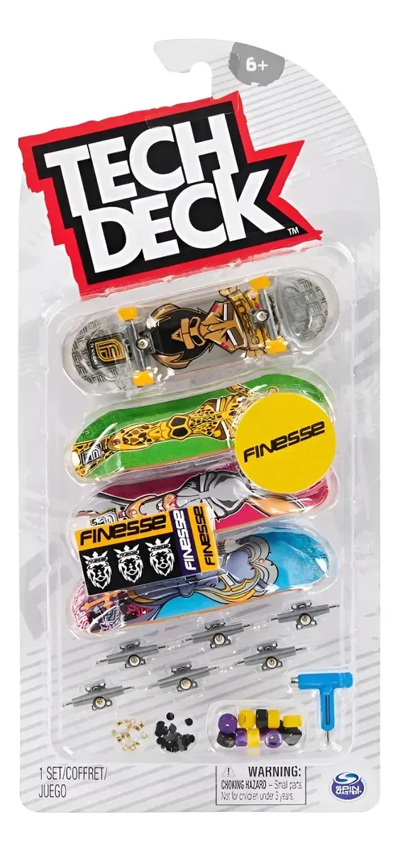 Kit 4 Skates De Dedo Tech Deck Finesse Sunny Mini Skates De Dedo Tech Deck Finesse Sunny 4 Modelos Exclusivos
