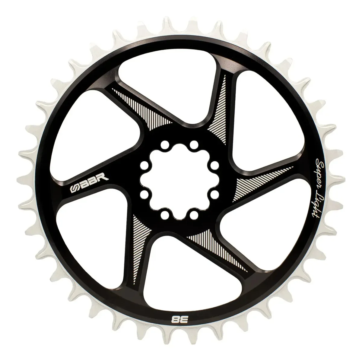Coroa Bbr Compatível Com Sram 8 Furos T-type Offset 0/3/6mm Cor 38 Dentes 0mm Offset