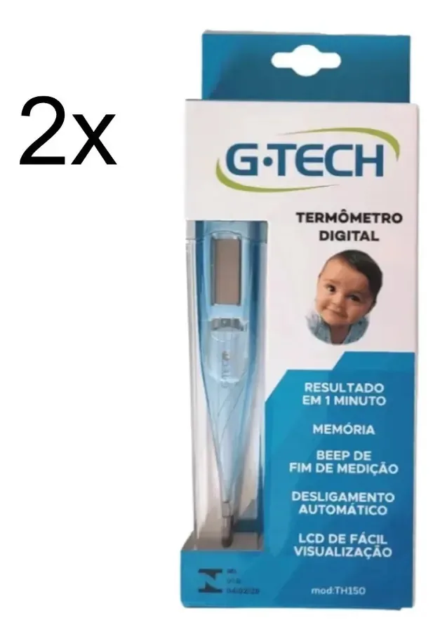 Kit Termometros G-tech Axilar Digital Azul - 2 Azul