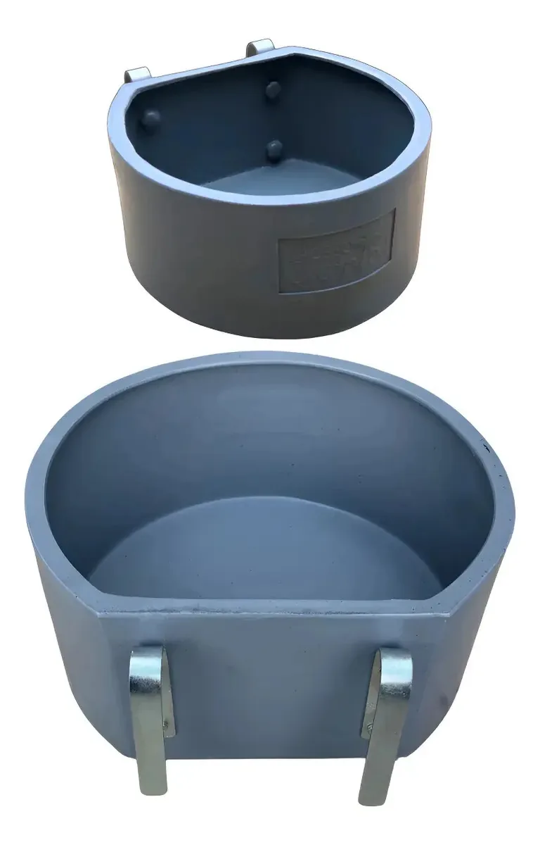 Alimentador 20l E Saleiro Cocho Cinza 8l Piquete Cavalos