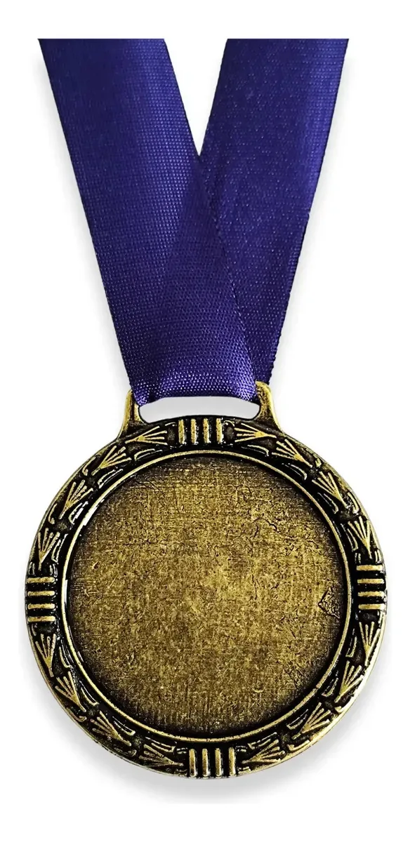 145 Medalhas Para Personalizar 55mm Metal Cor Ouro