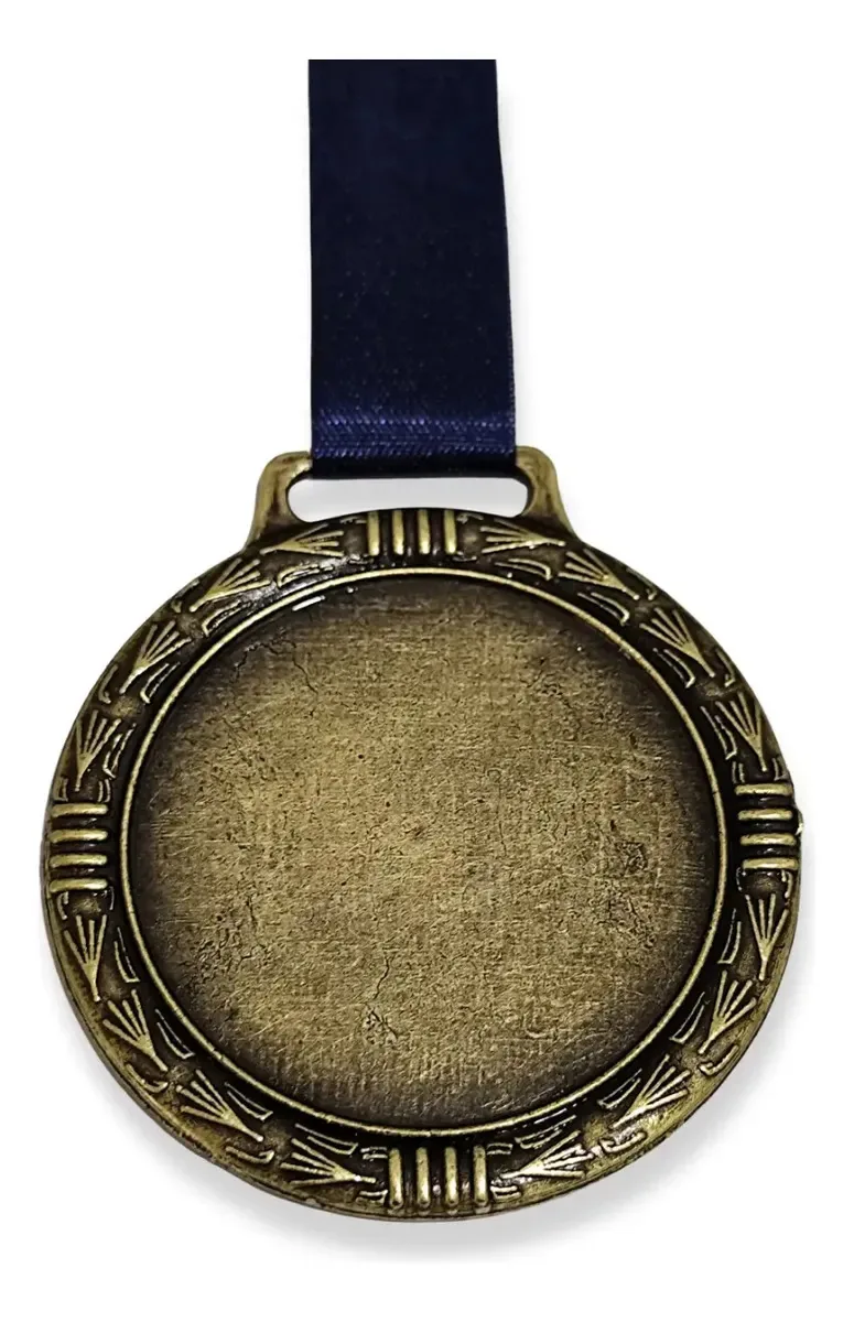 60 Medalhas De Metal 53mm Para Personalizar