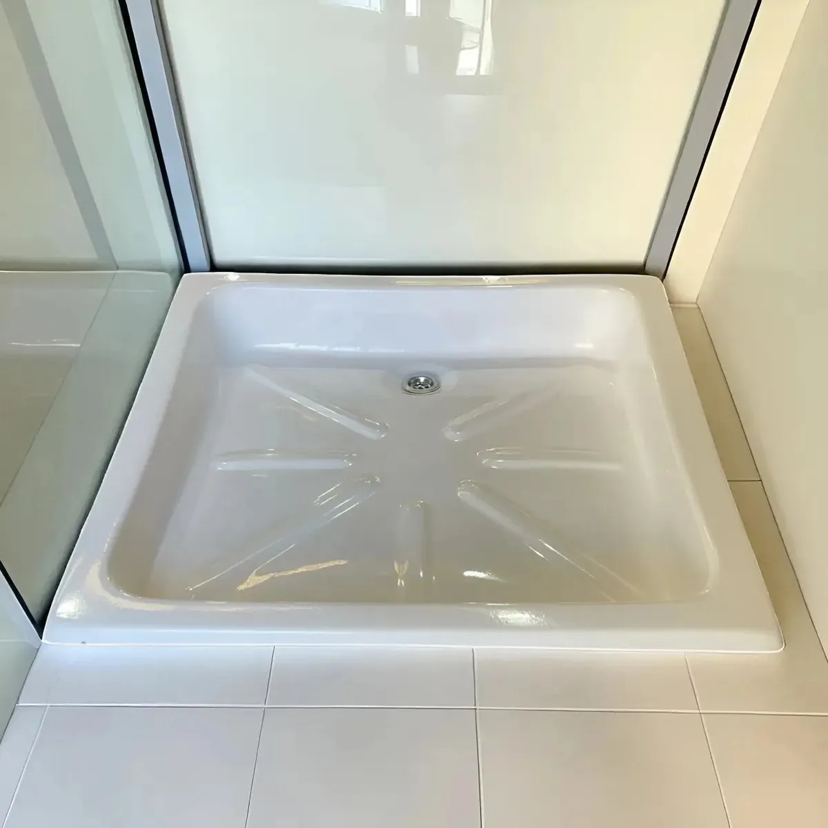 Receptáculo Bandeja de chuveiro Floor Box Banheiro 70x70 Branco (receptáculo 70x70)