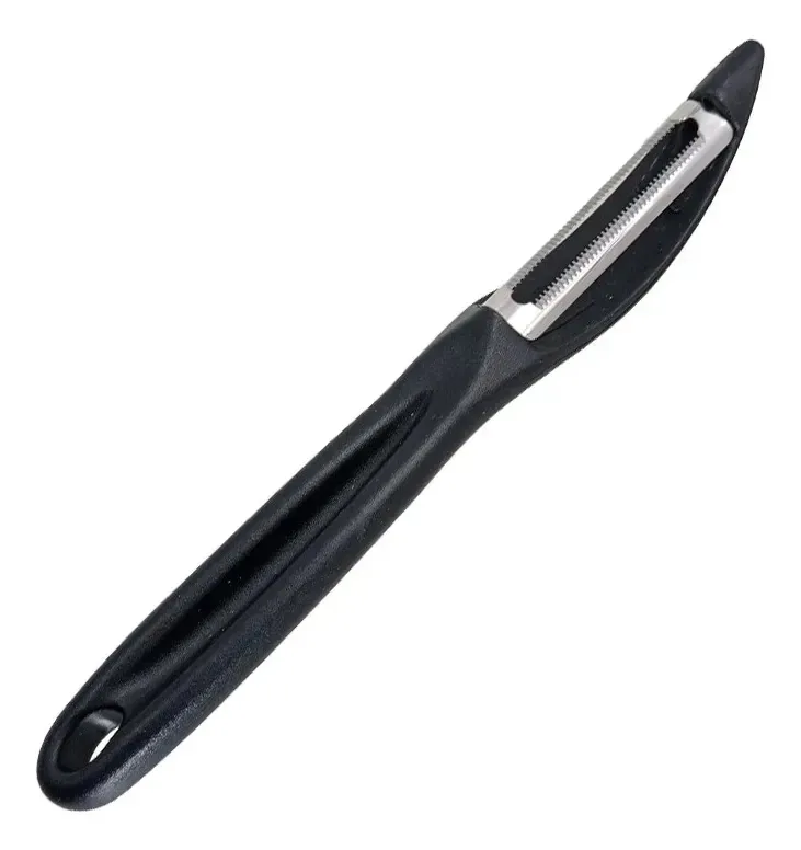Descascador de aço inoxidável microserrilhado Loekemeyer, preto