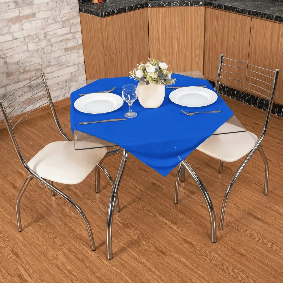 Kit 10 Toalhas Cobre Manchas 75x75 Mesa Festa Buffet Royal Lisa