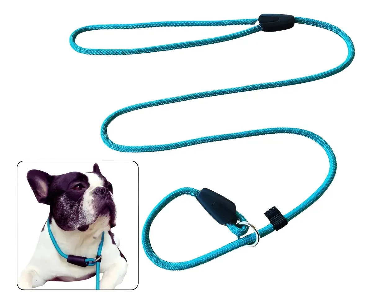 Guia Unificada Enforcador Treinamento E Adestramento Cães Cor Azul tiffany