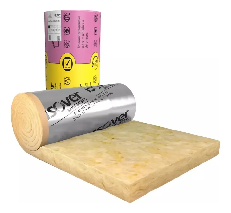 Rolo isolante para construção térmico Isover Rolac Plata 38mm 1,20x12mts x unidade