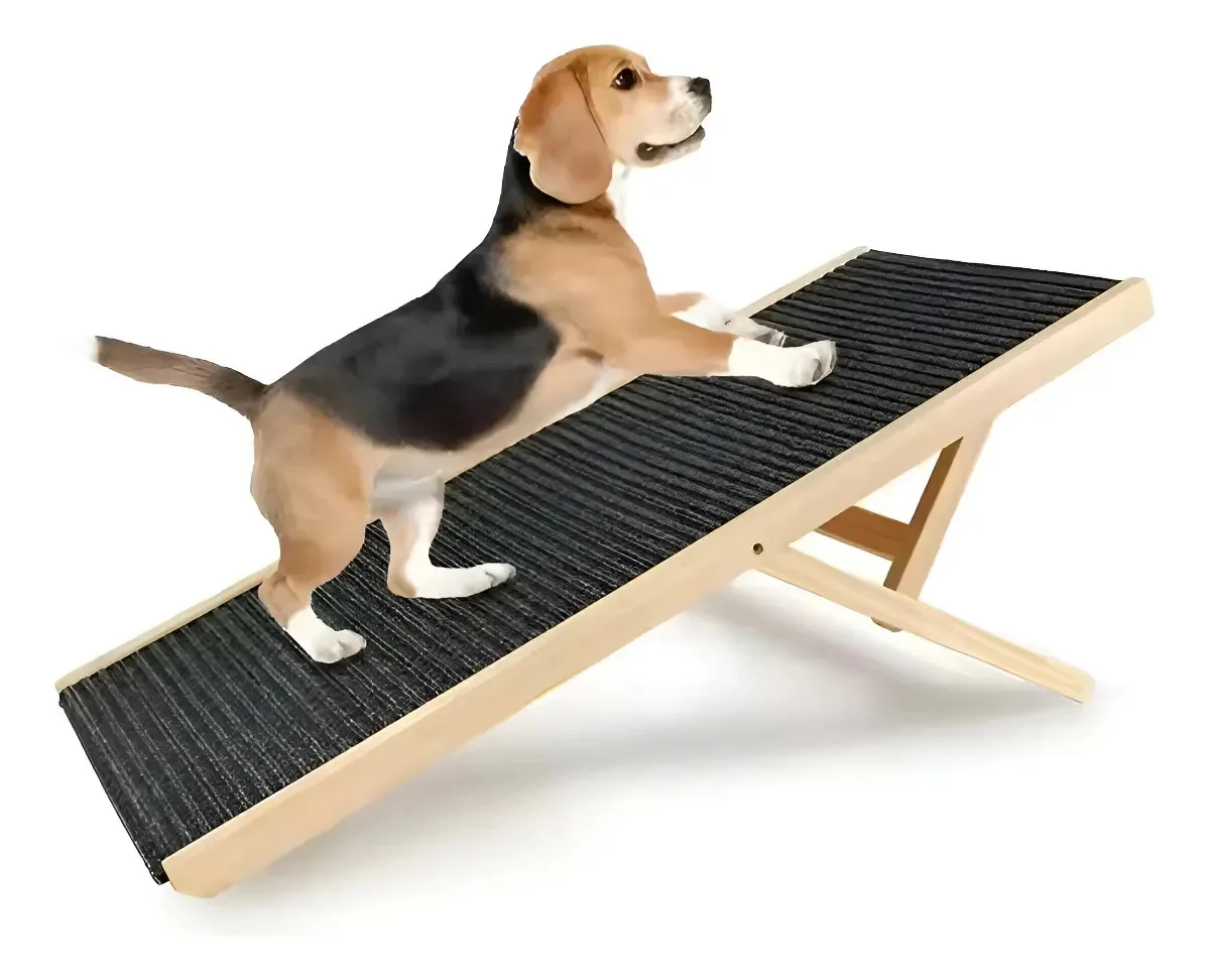 Rampa Pet Dogs & Cats Antiderrapante Dobrável 50cm Marrom-claro M