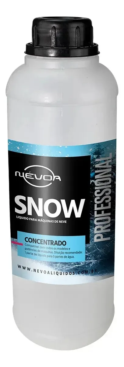 Fluído Snow Concentrado 1 Litro P/ Máquinas Neve Rende 6 Lts