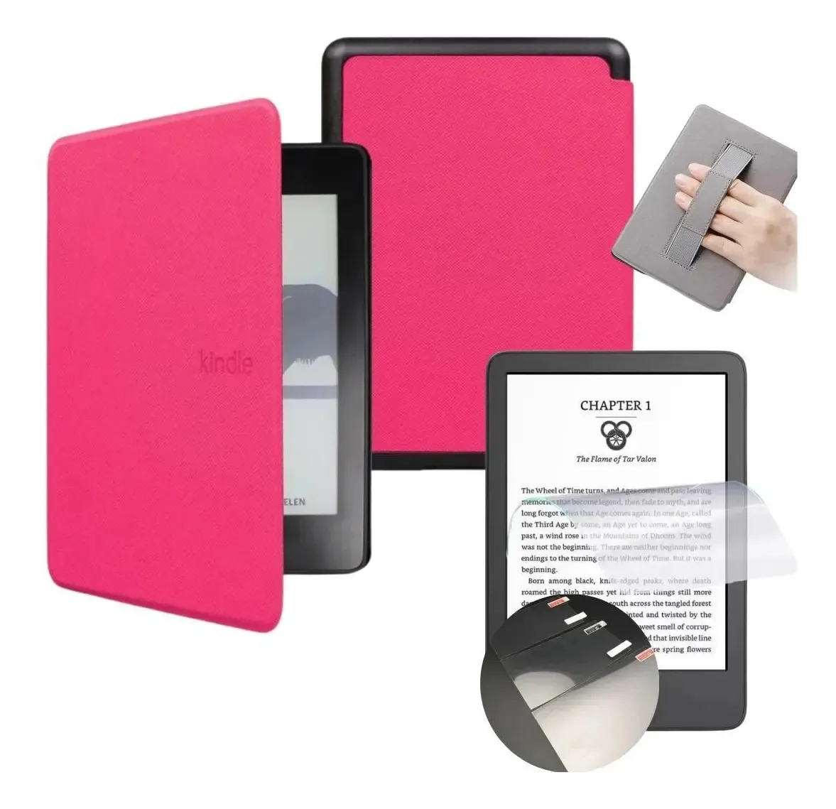 E-Reader Techking Colorsoft 7 rosa-chiclete