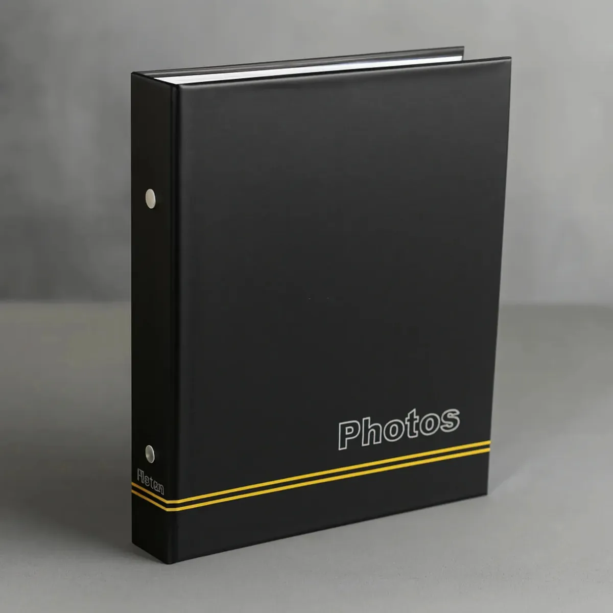 Álbum 15x21/80 Fotos, Minimalista Para Fotos Inesquecíveis Preto Liso