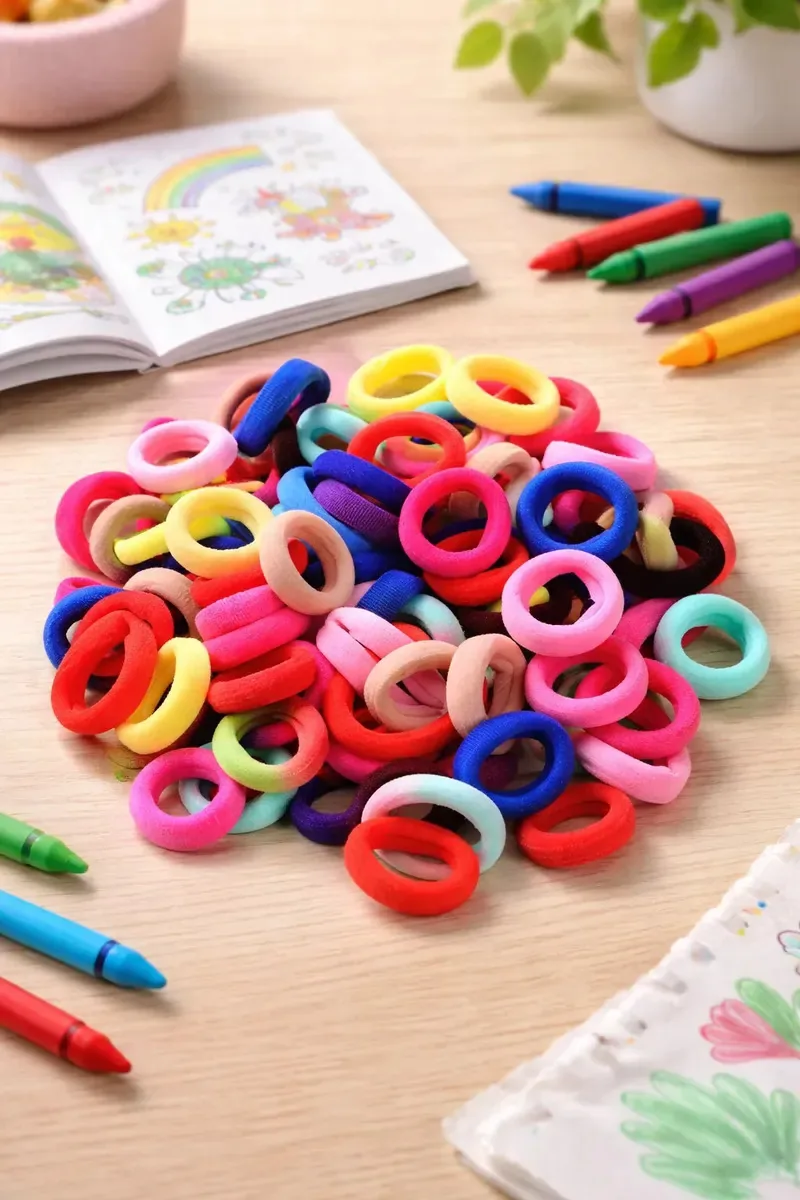 360 Unidades Mini Elásticos Xuxinhas Rabicó Cabelo Infantil Variadas Liso