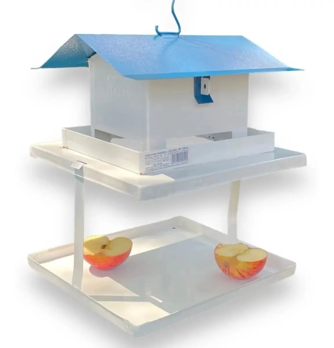 Comedouro Elevado Aves Não Automatico Comida Fruta