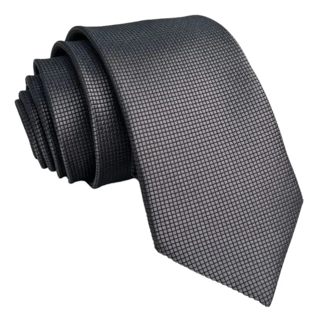 Kit 14 Gravatas Cinza Chumbo Masculina Para Eventos Chumbo Lisa 149 Cm