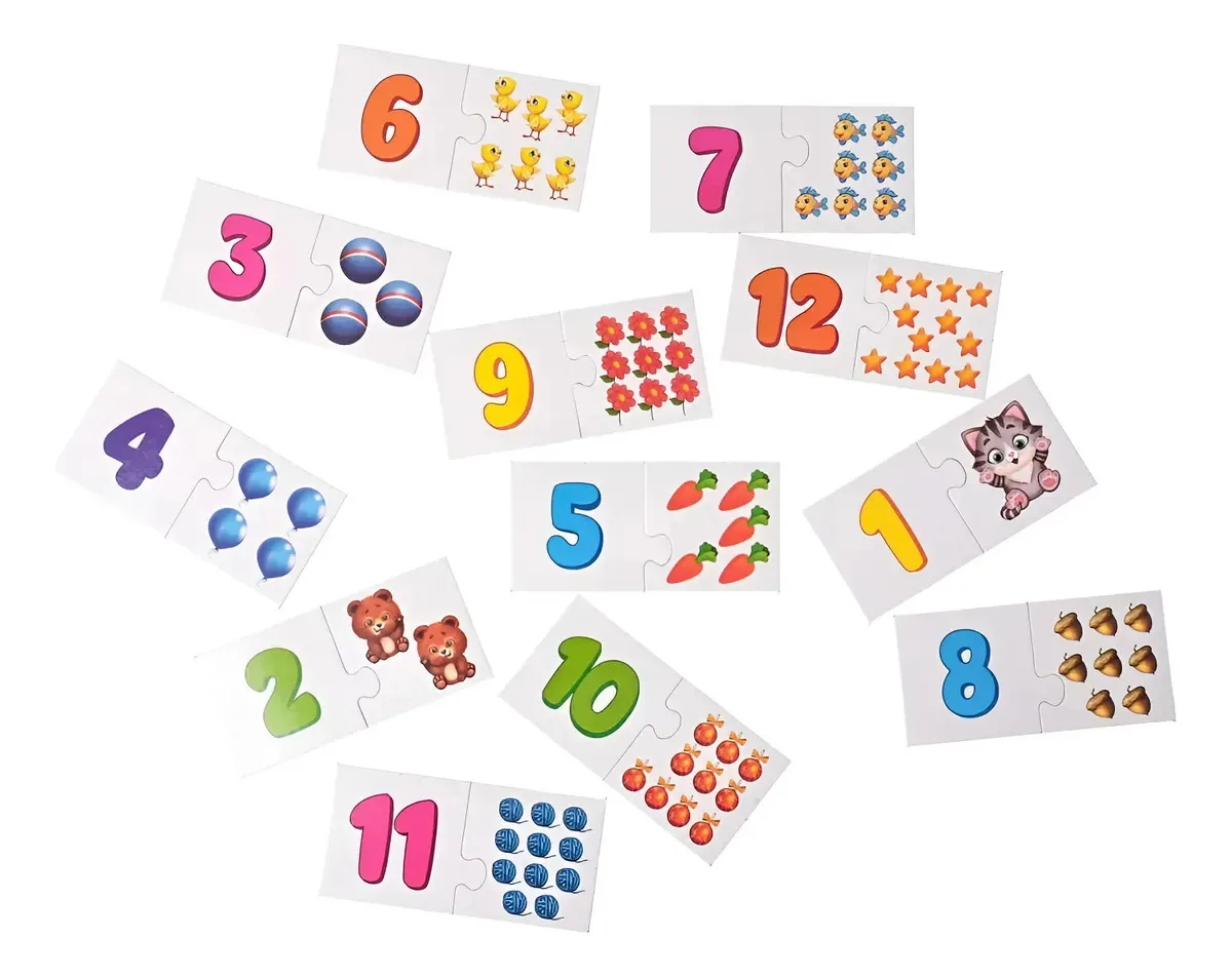 Kit Tabuleiro Em Madeira Blocos Numeros Didáticos Pedagógico 104 Kit Quebra Cabeça Números E Formas