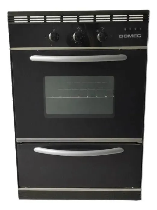Forno multigás embutido Domec Hnclp 62238 preto