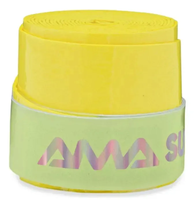 Overgrip Amasport Super Soft para Padel e Tênis, Amarelo