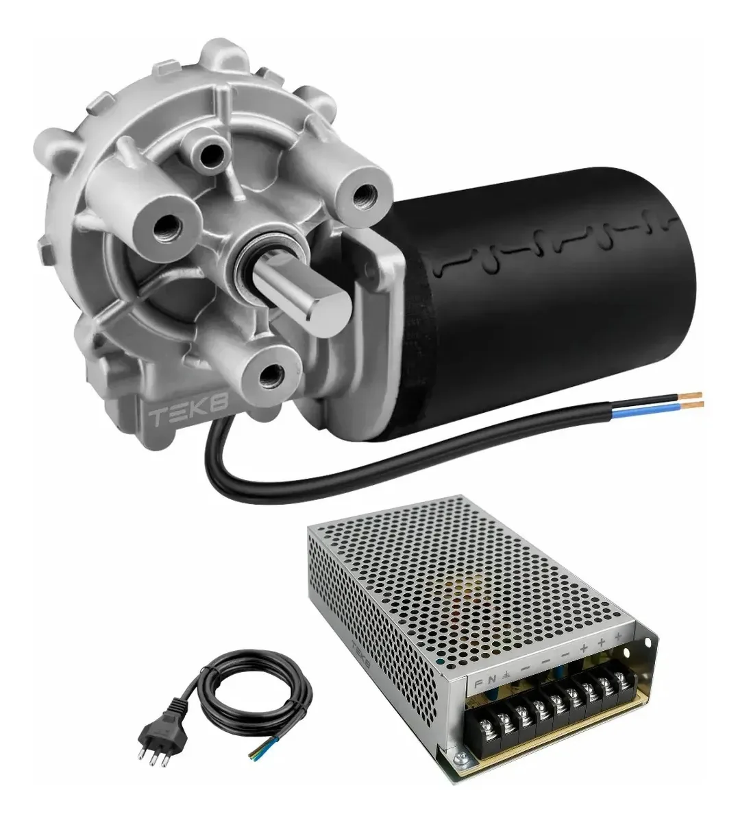 Motor Motoredutor 12v 160 Rpm Motor Com Redução E Fonte