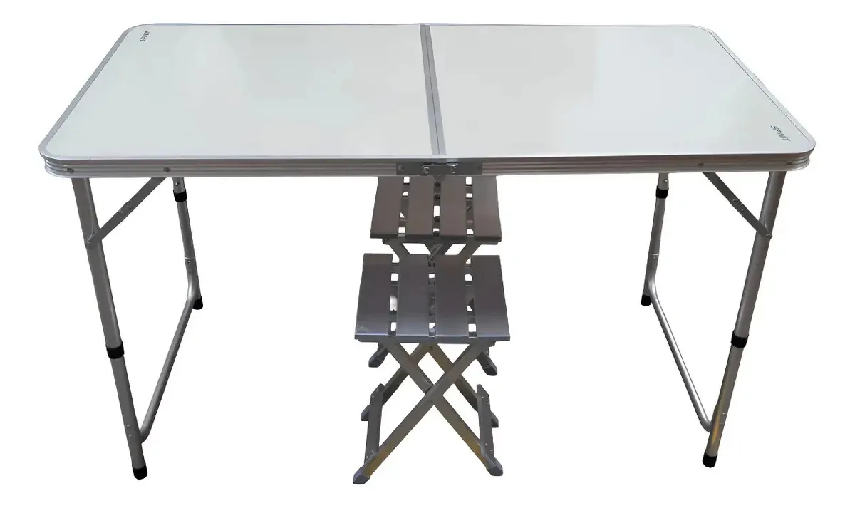 Spinit Set mesa y 2 bancos aluminio