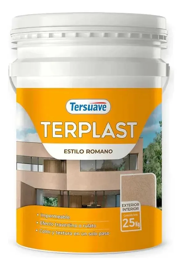 Gesso espesso Terplast Roman 25 kg branco branco