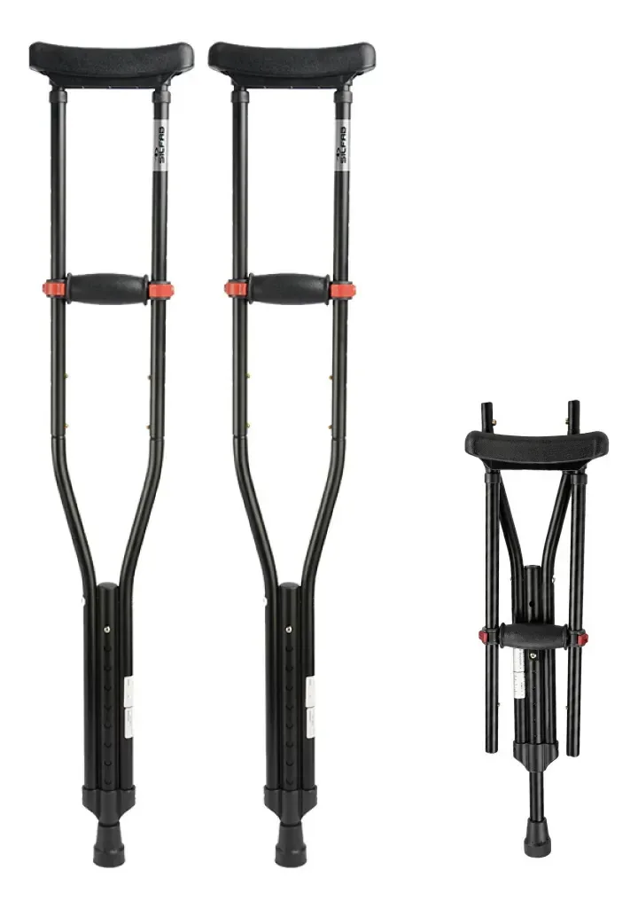 Muletas Silfab M1008N cor preto kit x 2 unidades