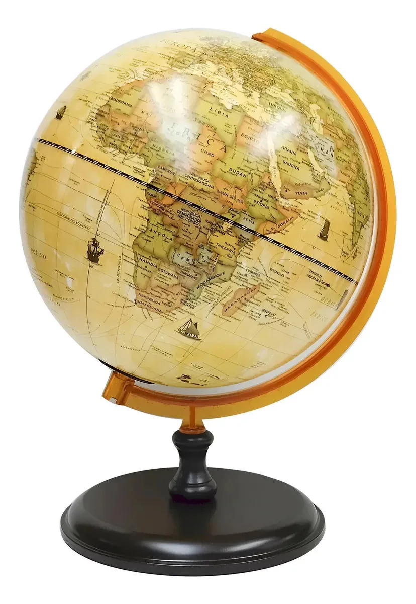 Globo Glover Politico 25 cm em castanho sépia