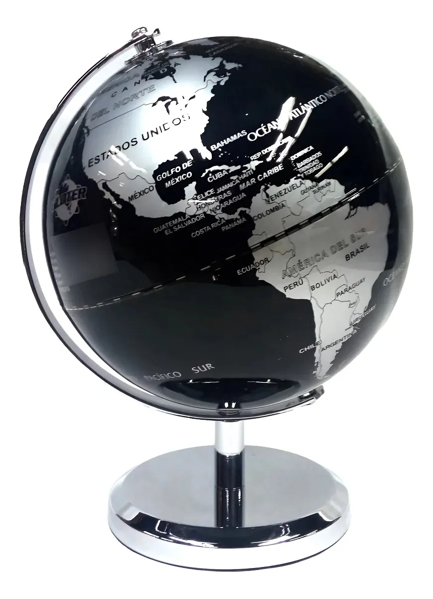 Globo 140m 14 cm Ø Base de metal preto Lelab Metal