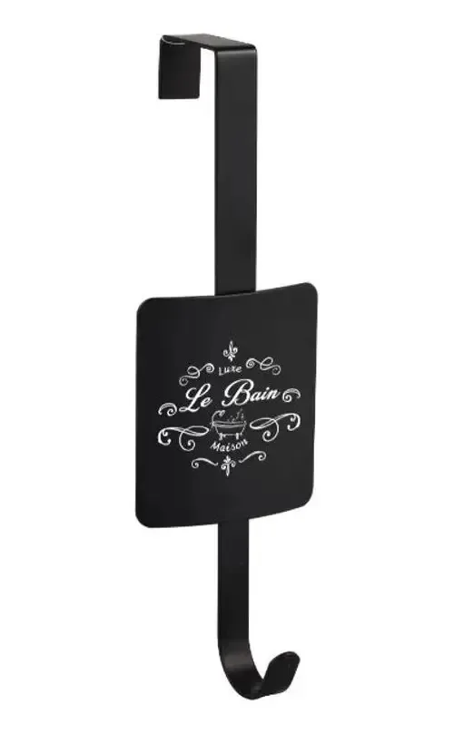 Porta, 1 gancho, preto, preto