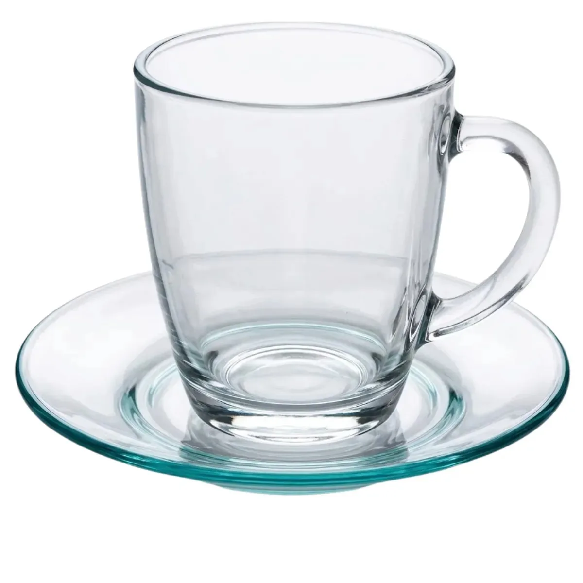 Xícara de café Rigolleau Amanecer 370ml com pires X6 unidades Gastronomia transparente