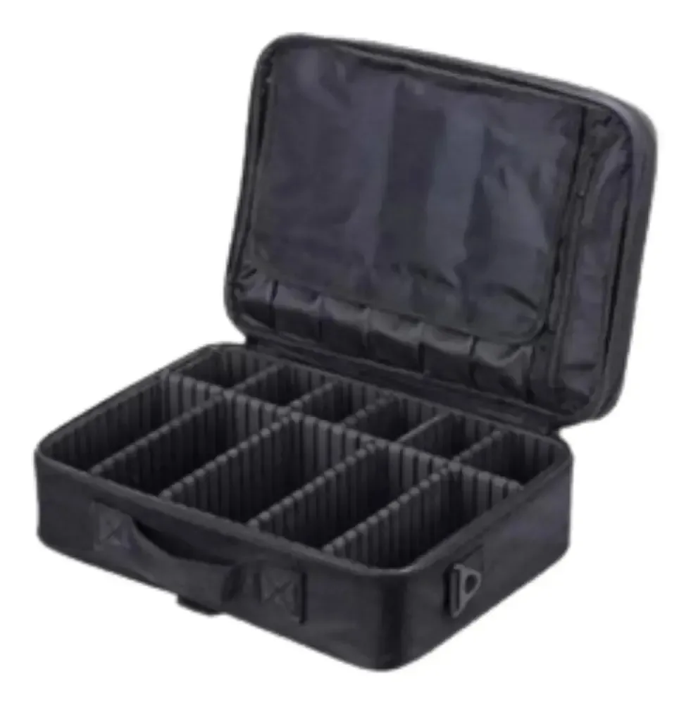 Estojo organizador de maquiagem Zeva Black