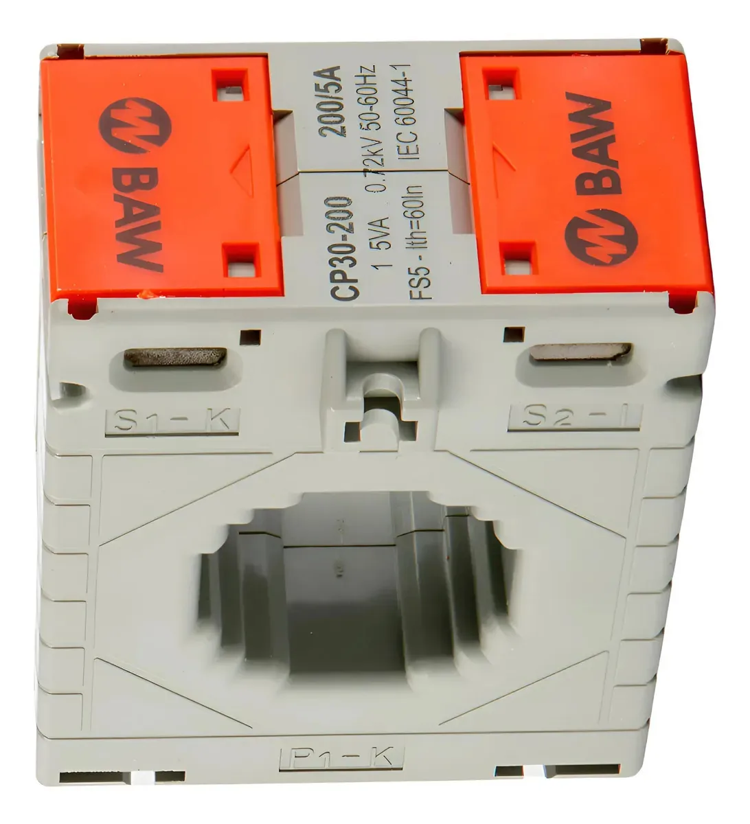 Transformador de corrente cinza 200/5a Cp30-200 Baw