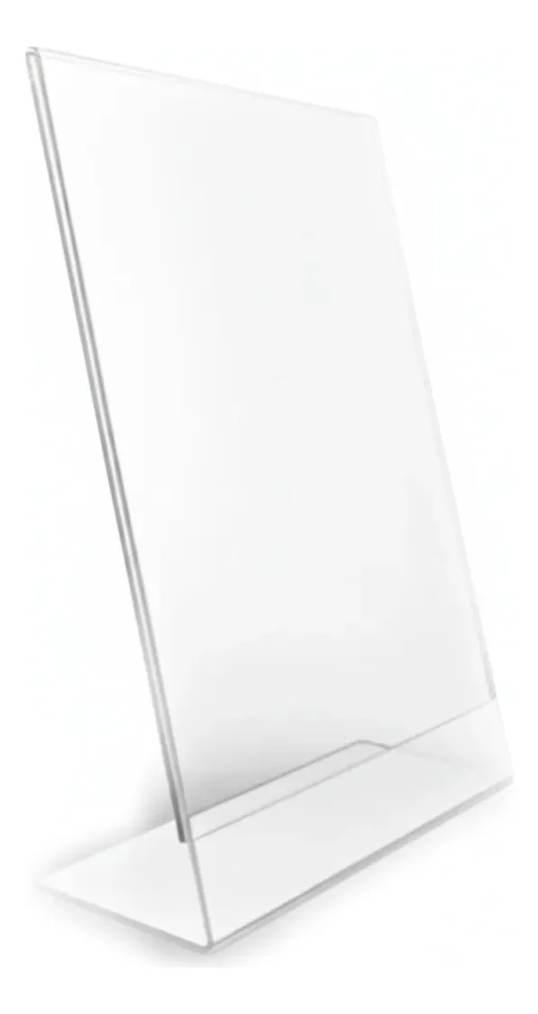 Kit Display Expositor de Mesa A4 em Acrílico Transparente para Documentos