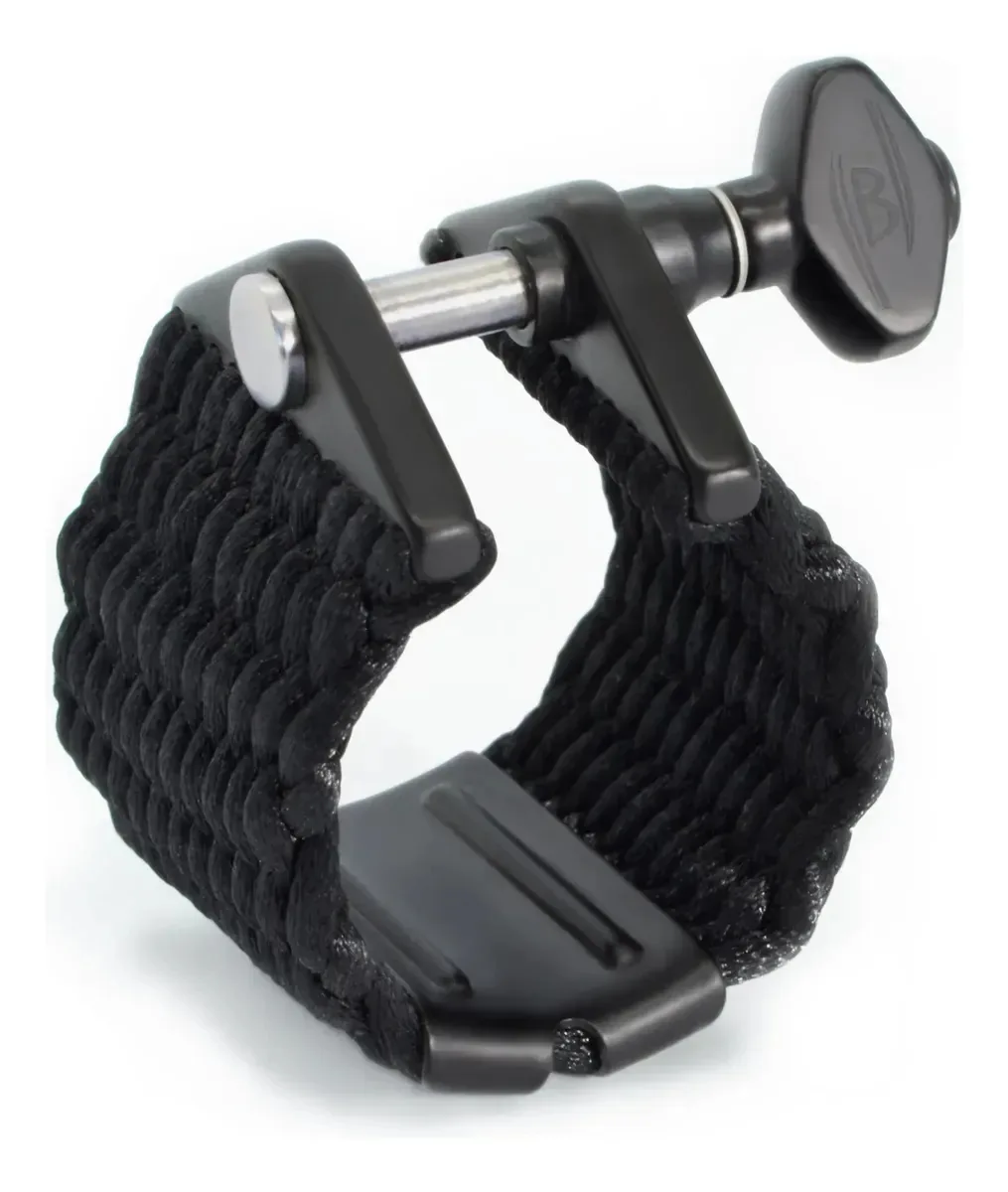 Braçadeira de corda de bambu preta Nova para clarinete Sib Negro