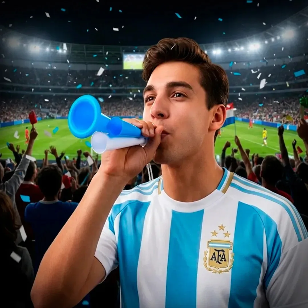Comemoração inflada da Copa do Mundo de Futebol Argentino X3