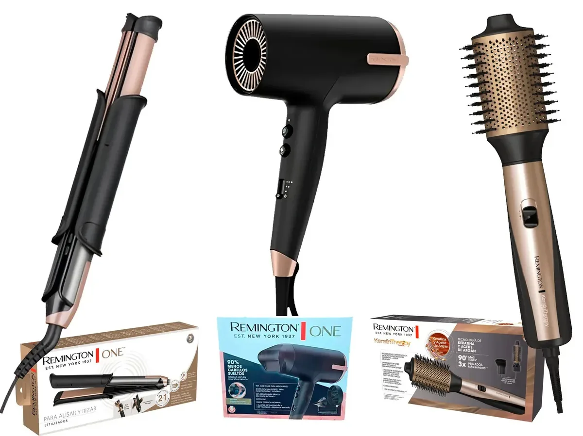 Kit de artefatos para o cabelo Remington S33A + D31A + AS8821 de 3 peças220V