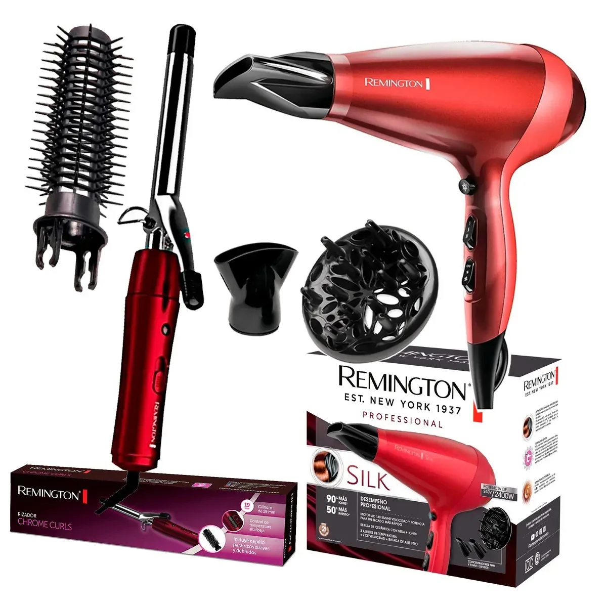Kit de artefatos para o cabelo Remington AC9096 + CI11A19 de 2 peças220V