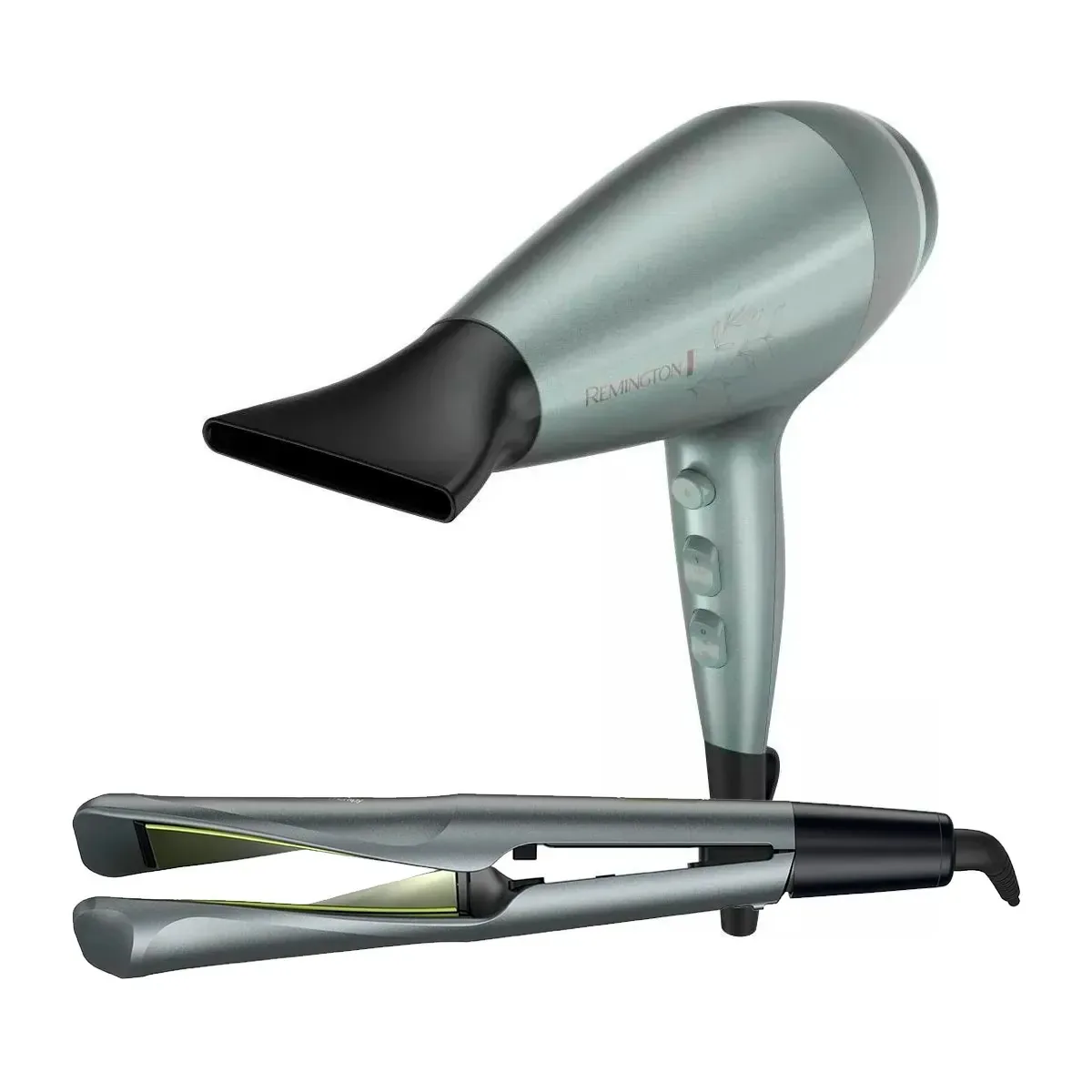 Conjunto de secador de cabelo Remington Botanicals 2300 W, alisador e modelador 3 em 1