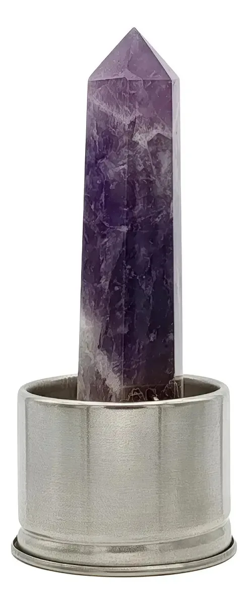 Garrafa de reposição de cristal Obelisk Elixir Amethyst