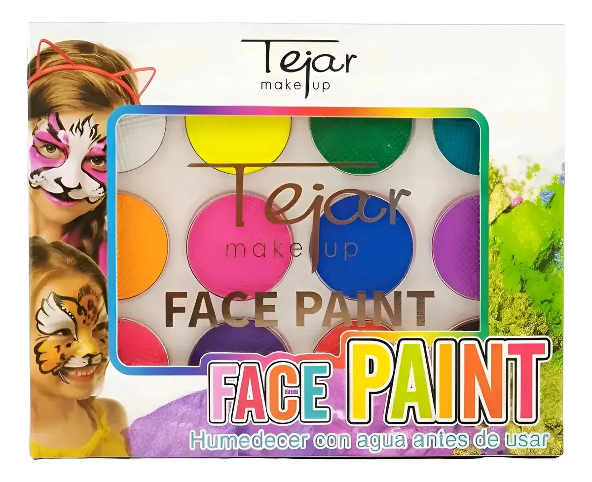 Pintura facial Pintura facial 12 cores Tejar Maquiagem artística