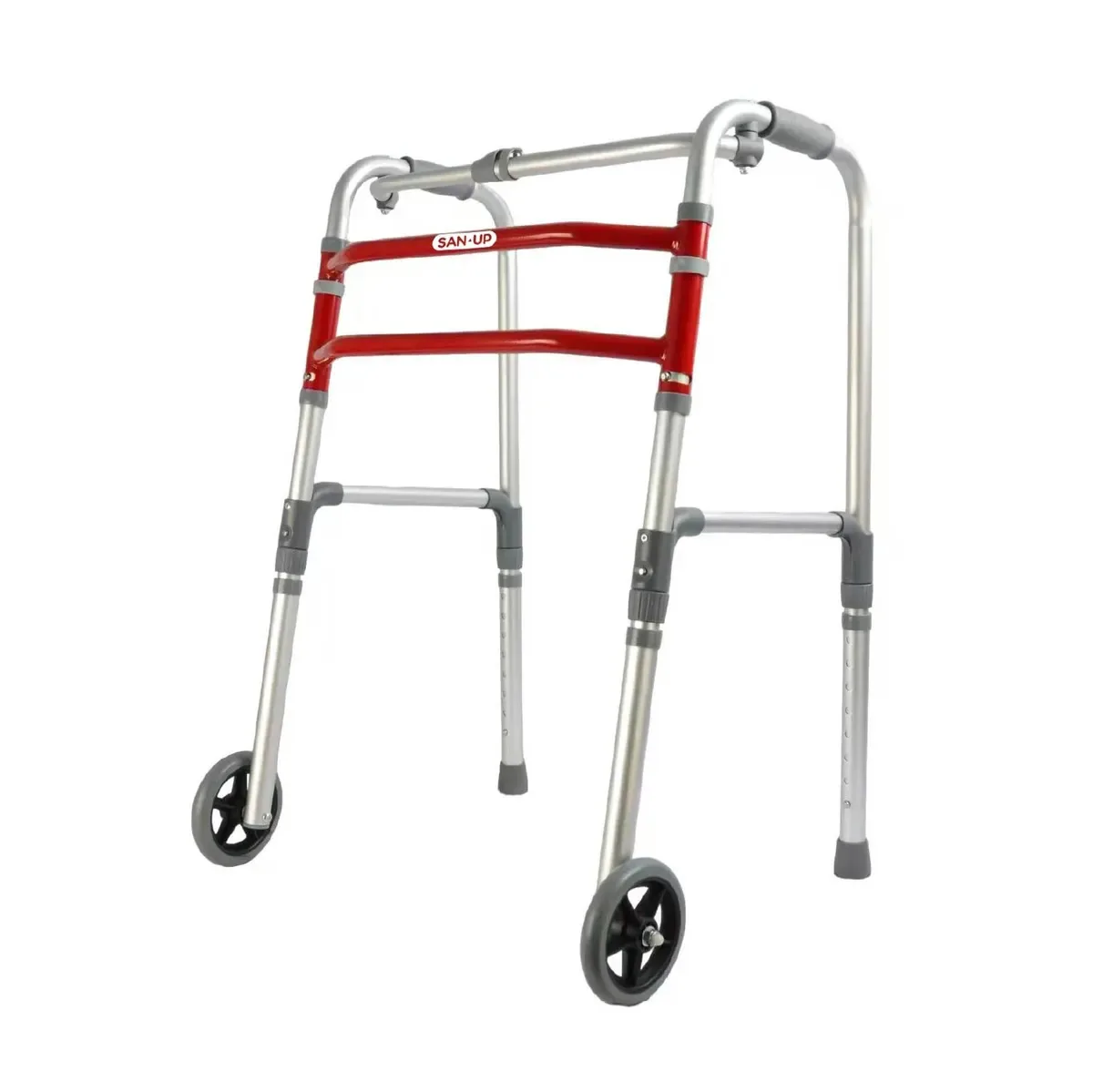 Andador ortopédico dobrável reforçado Sanup 136 kg, 2 rodas