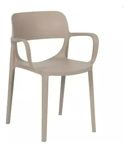 Cadeira de jantar de jardim reforçada Smile com apoios de braços Ct Color Vison