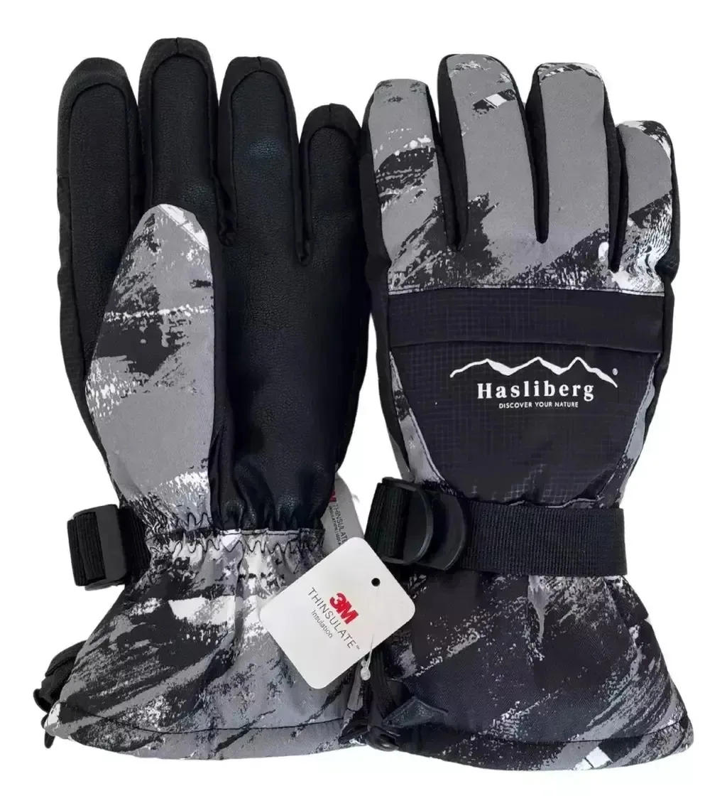 Luvas de neve térmicas Hasliberg, cor: cinza, tamanho 4