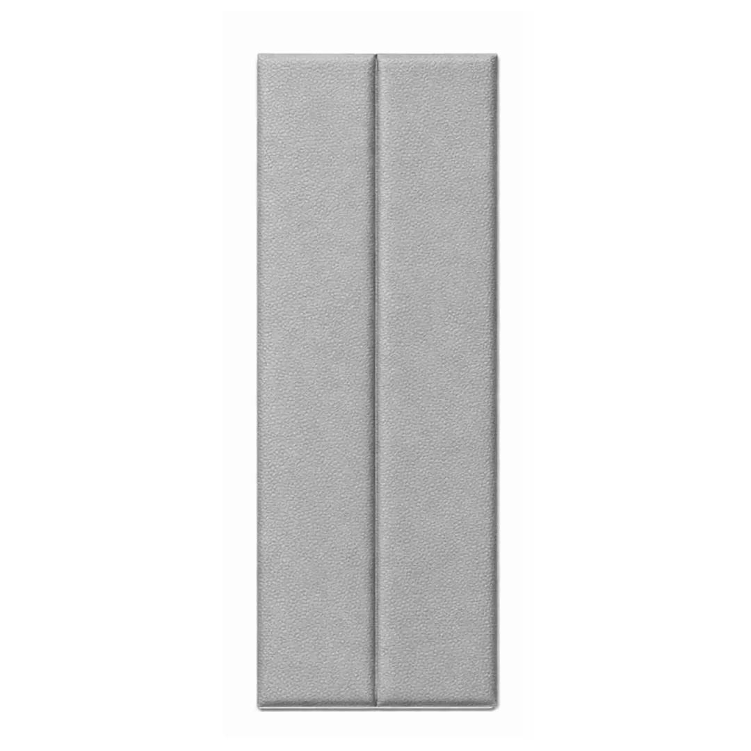 Revestimento de parede autoadesivo de 20 vinis, imitação de couro, paredes de cama ideais, 23x69 cm (total de 3,16 m2), cor cinza, marca Holzboden