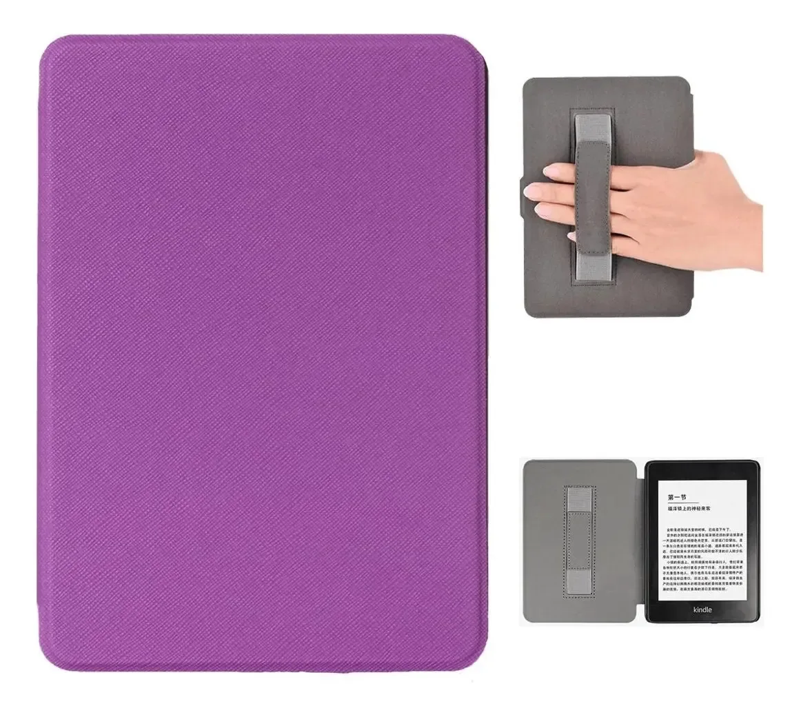Capa Com Alça Sintética Para Kindle 11 Geração - Roxo