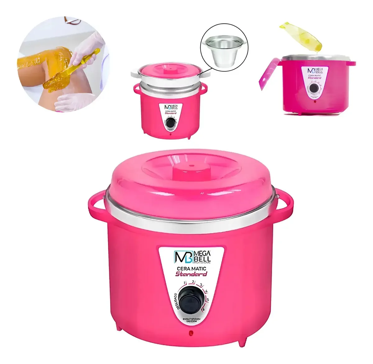 Aquecedor Profissional De Cera Panela P/depilação 900g Cor Rosa