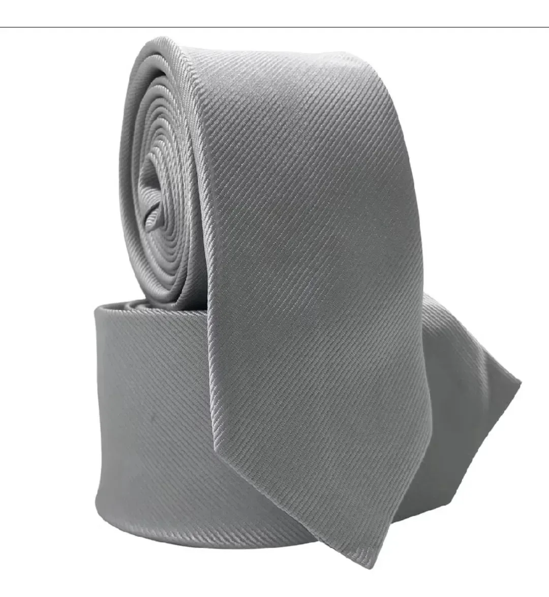 Gravatas Masculina Casamento Slim Premium Padrinho Cor Prateado Desenho Do Tecido Lisa