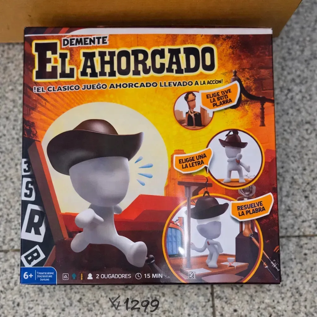 Hanged Game Mtl Family Board Game Guessing Words 3D Interactive 2 jogadores 15 minutos Crianças 6 anos Entretenimento educacional Habilidade mental Didático Divertido Presente
