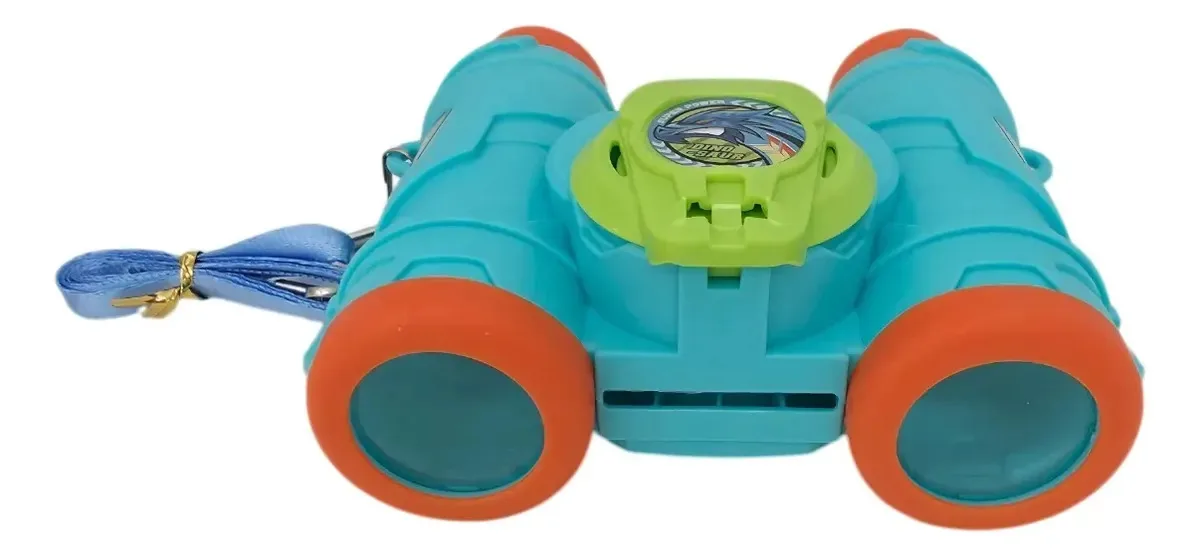 Binóculos infantis de brinquedo Tazos Sky Blue com lançador de discos