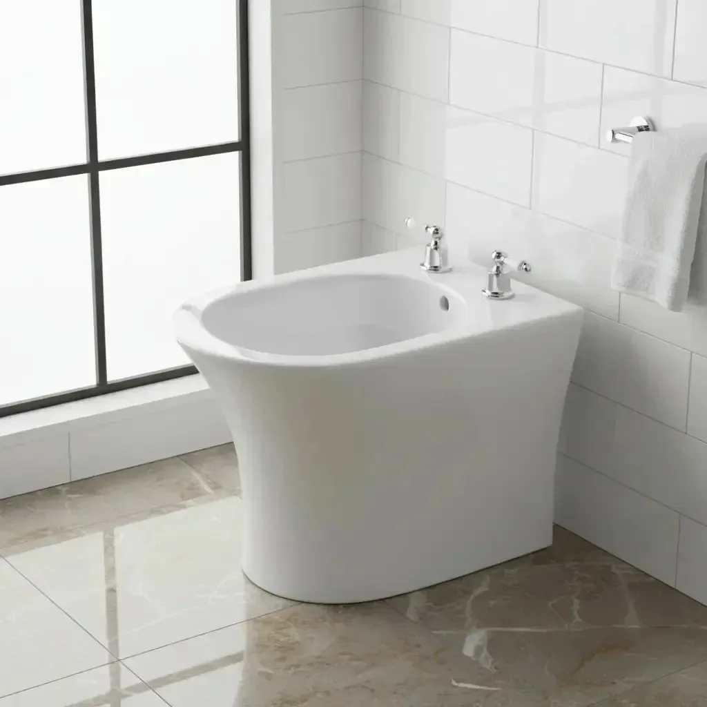 Sanita Savio Gloa Slab com 3 furos Premium White