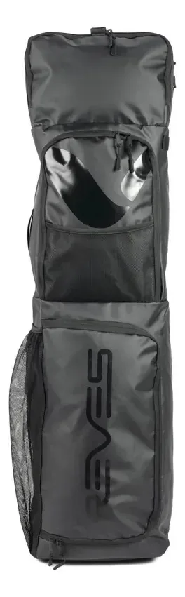 Capa de bolsa de hóquei Reves Wheelie com rodas. Jogador de hóquei preto
